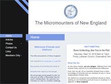 Tablet Screenshot of micromountersofnewengland.org